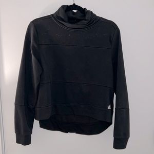 Adidas Black Crop Sweatshirt